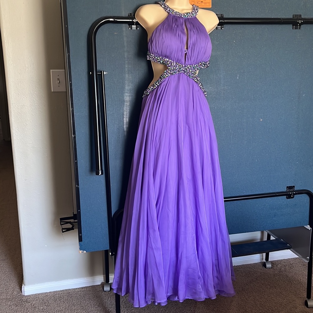 Jovani size 10, smooth transition ballroom, dancing gown - Picture 7 of 14